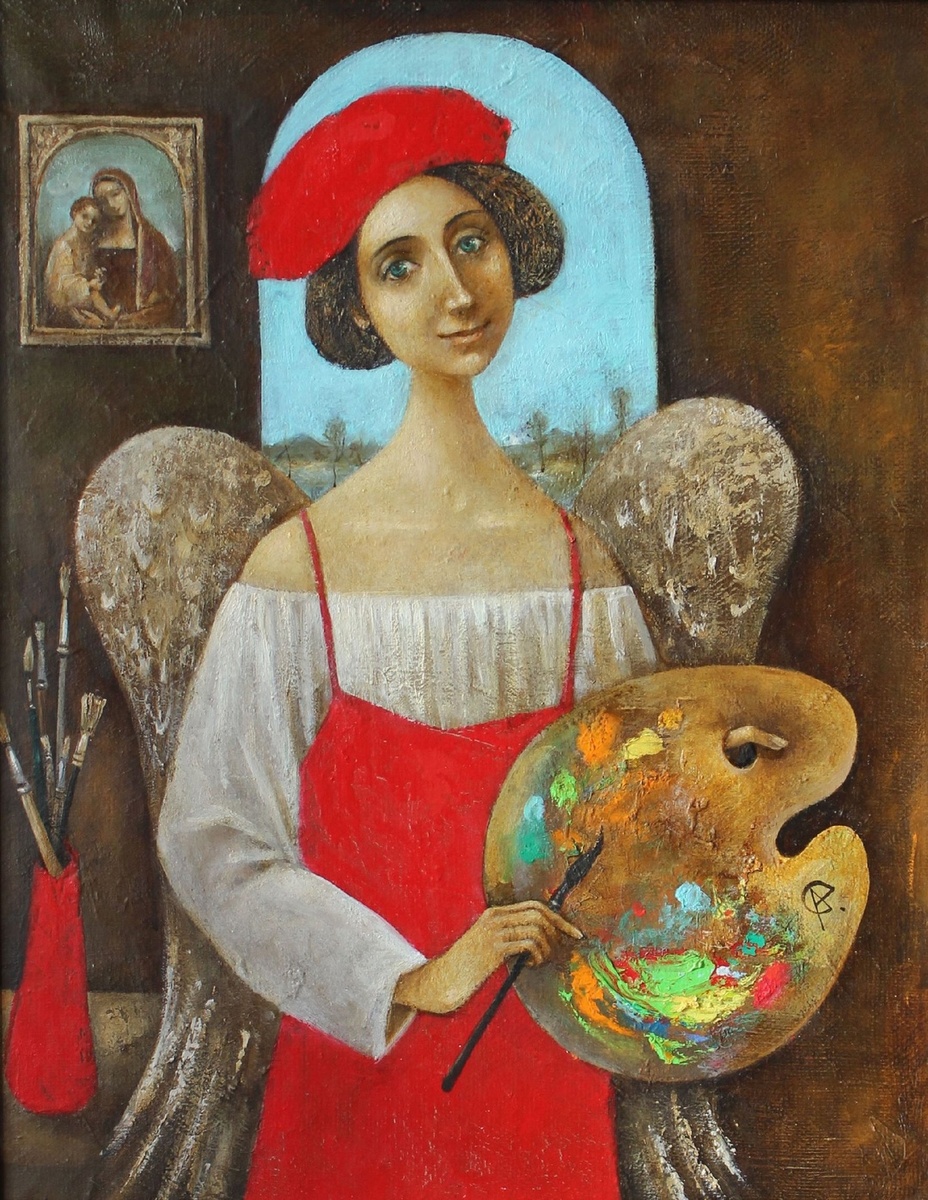 © Анна Ермолаева. Живописцы, окуните ваши кисти... К Дню художника. Холст, масло.