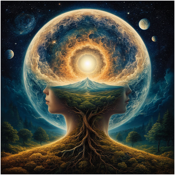 Сгенерировано ИИ- Душа в Тонком мире.