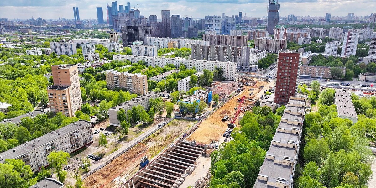 📷 1.1: Строительство станции "Народное ополчение" Рублёво-Архангельской линии | Пресс-служба Мэра и Правительства Москвы. mos.ru