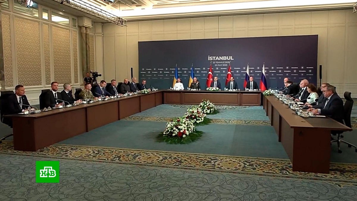    Третий раунд переговоров в Стамбуле проходил на русском языке