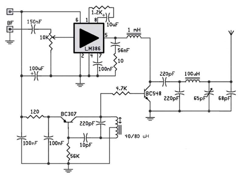 Схема мини-передатчика