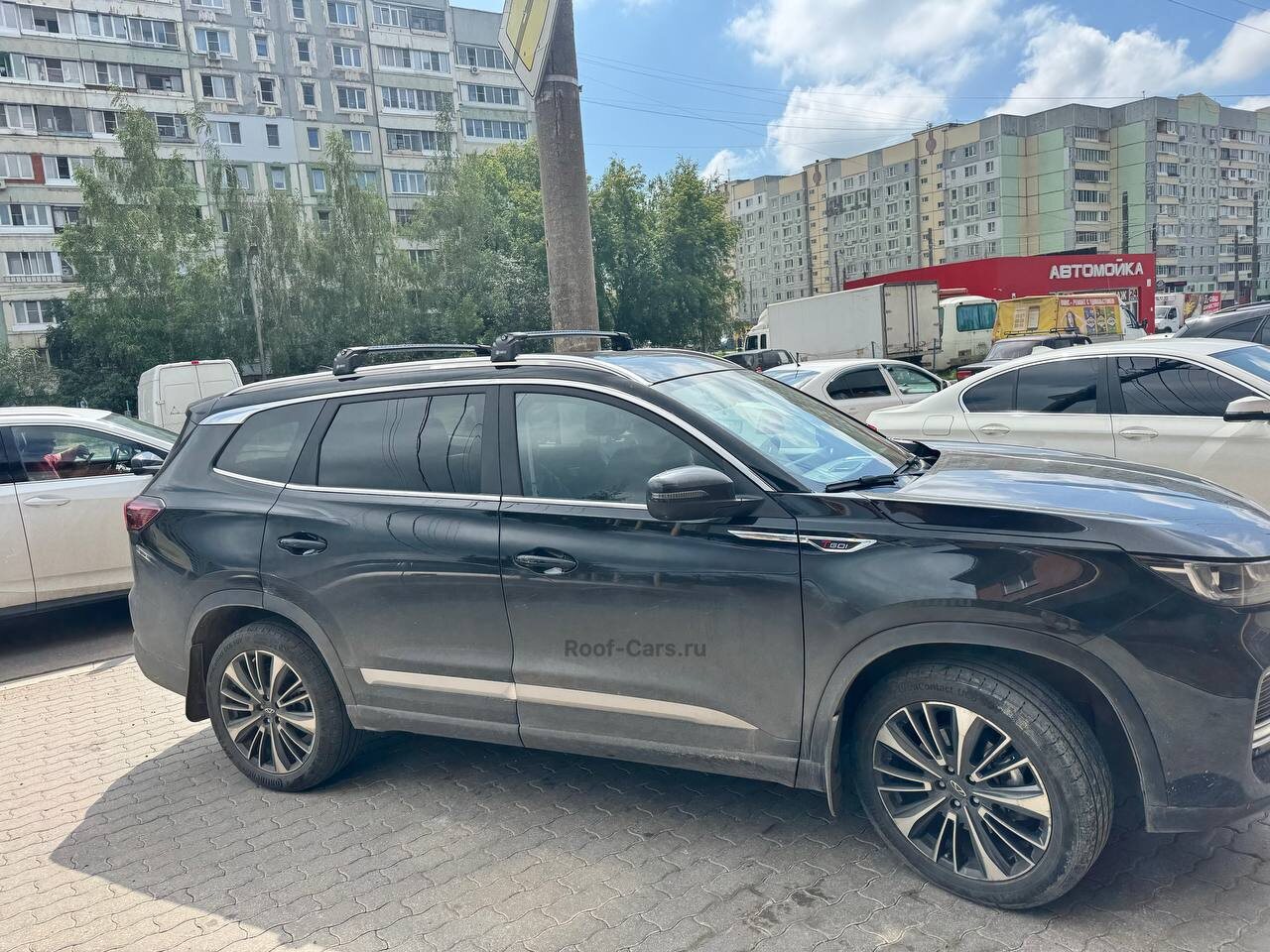 Установка багажника (поперечин) на Chery Tiggo 8 Pro Max в Туле
