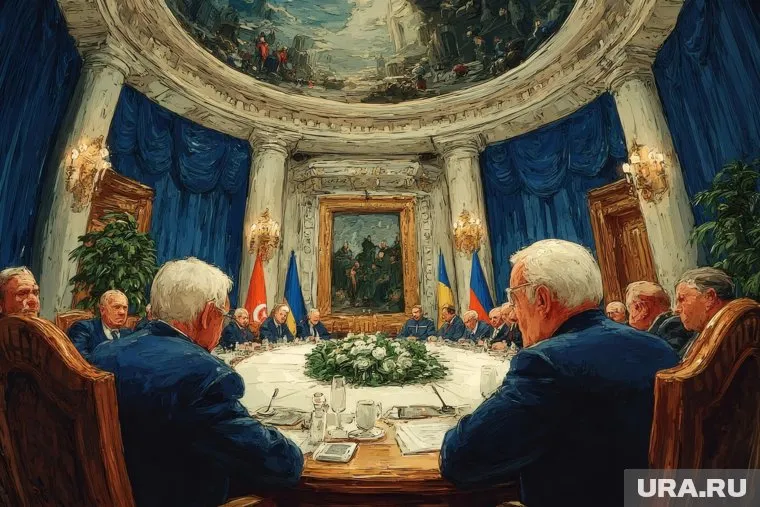 Третий раунд переговоров России и Украины завершился в Стамбуле
Фото: Создано в Midjourney © URA.RU