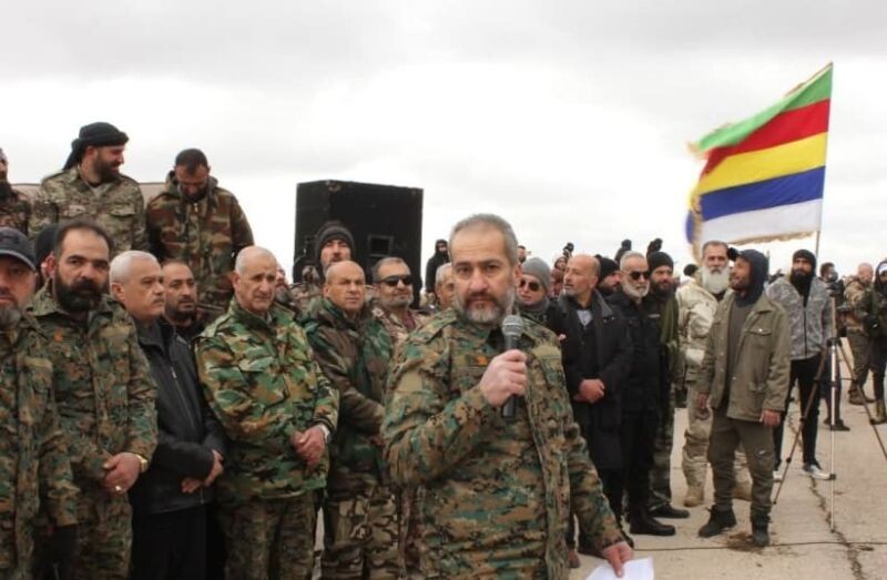 Commandant van de Militaire Raad van Druzen Suwayda Tarek Al-Shoufi