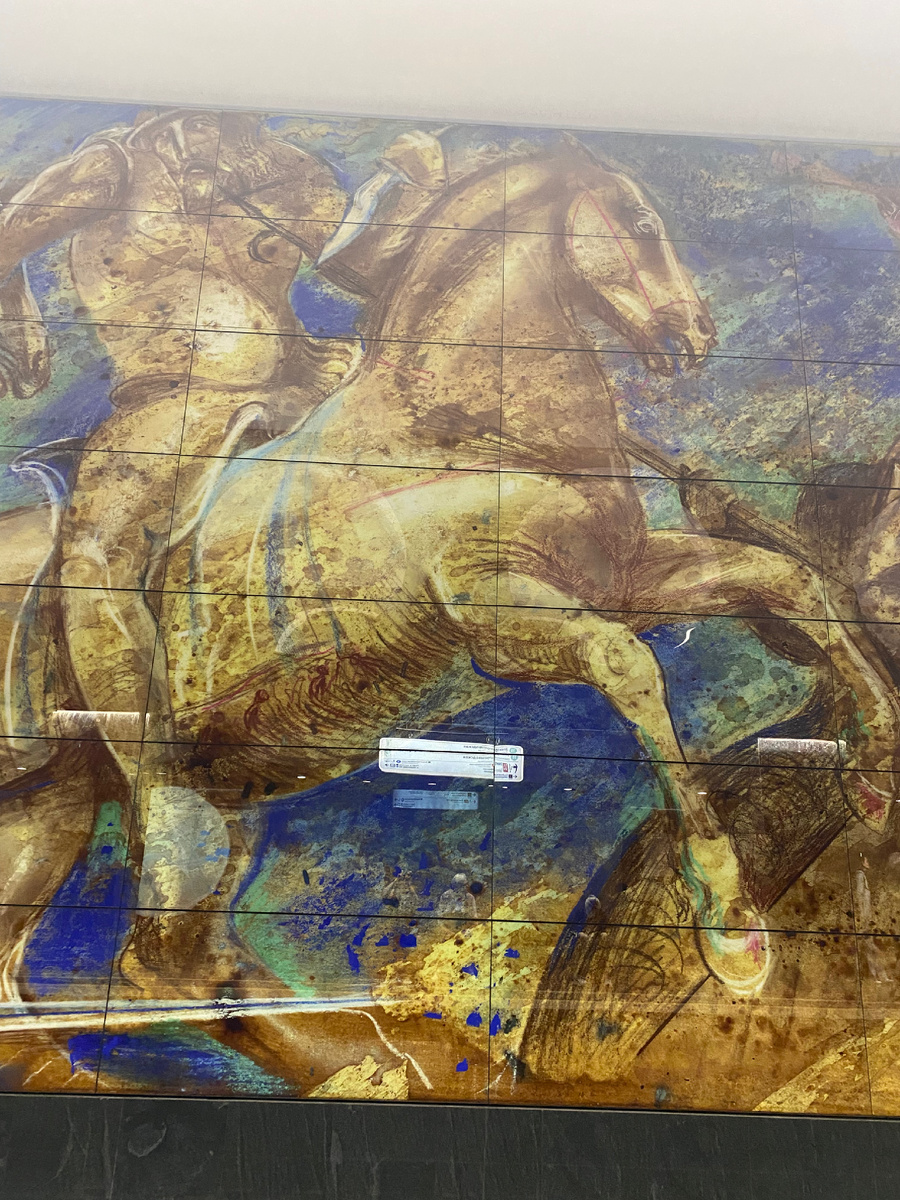 Панно на станции Электрозаводская