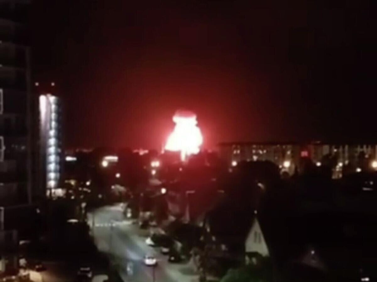    Атака БПЛА на Сочи. Кадр видео из соцсетей