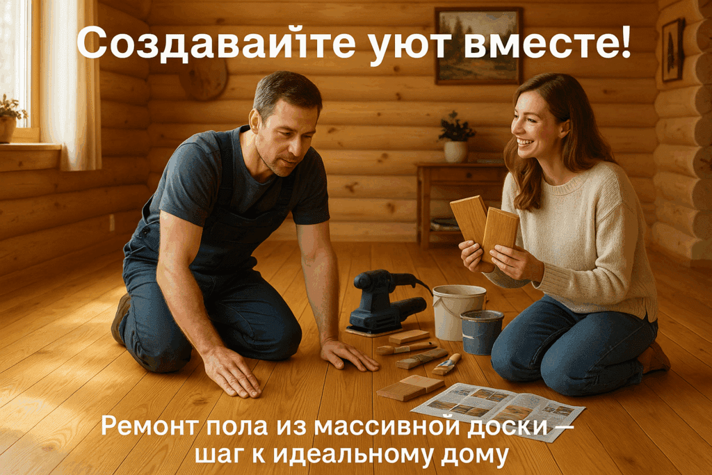   Ремонт пола из массивной доски: дом из клееного бруса genadich