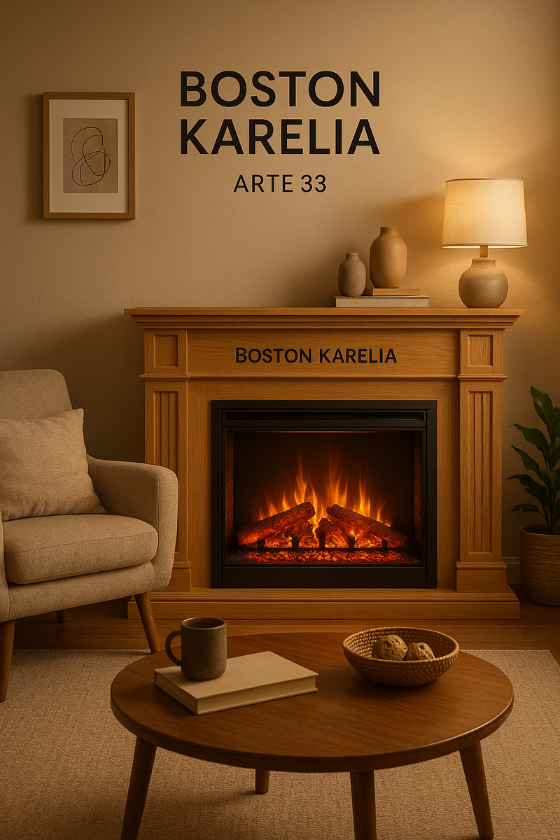    Как создать атмосферу уюта с электрическим камином Бостон Карелия: все секреты Arte 33 и советы по выбору Kamin