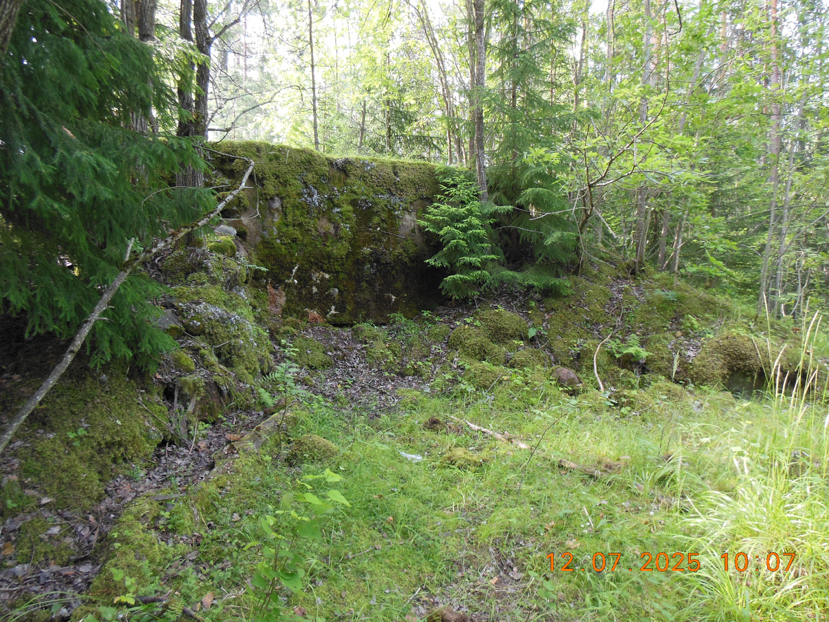 Вид со стороны амбразуры 