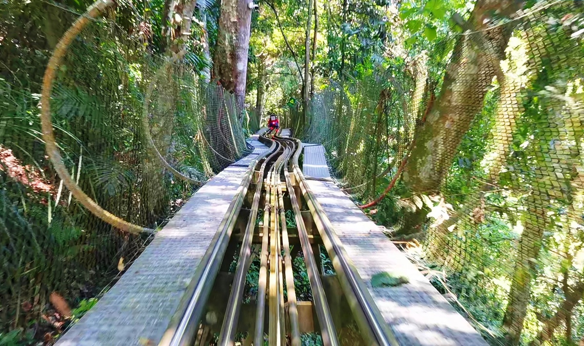 Саночная трасса в городе Далат.