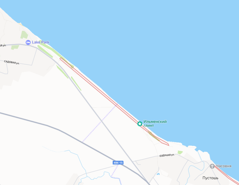 На Яндекс-картах памятник природы тоже обозначен - не проедете :)