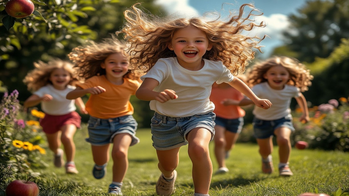 «Наша семья почти ничем не отличается от других семей с несколькими детьми. Мы с мужем думаем, что с одним малышом даже труднее. Когда ребёнок один, он замечает, что родители всё время рядом, и поэтому чаще бывает капризным"