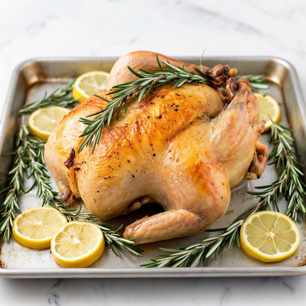 Нежное мясо с ароматной кожицей. Идеально для праздничного стола.  