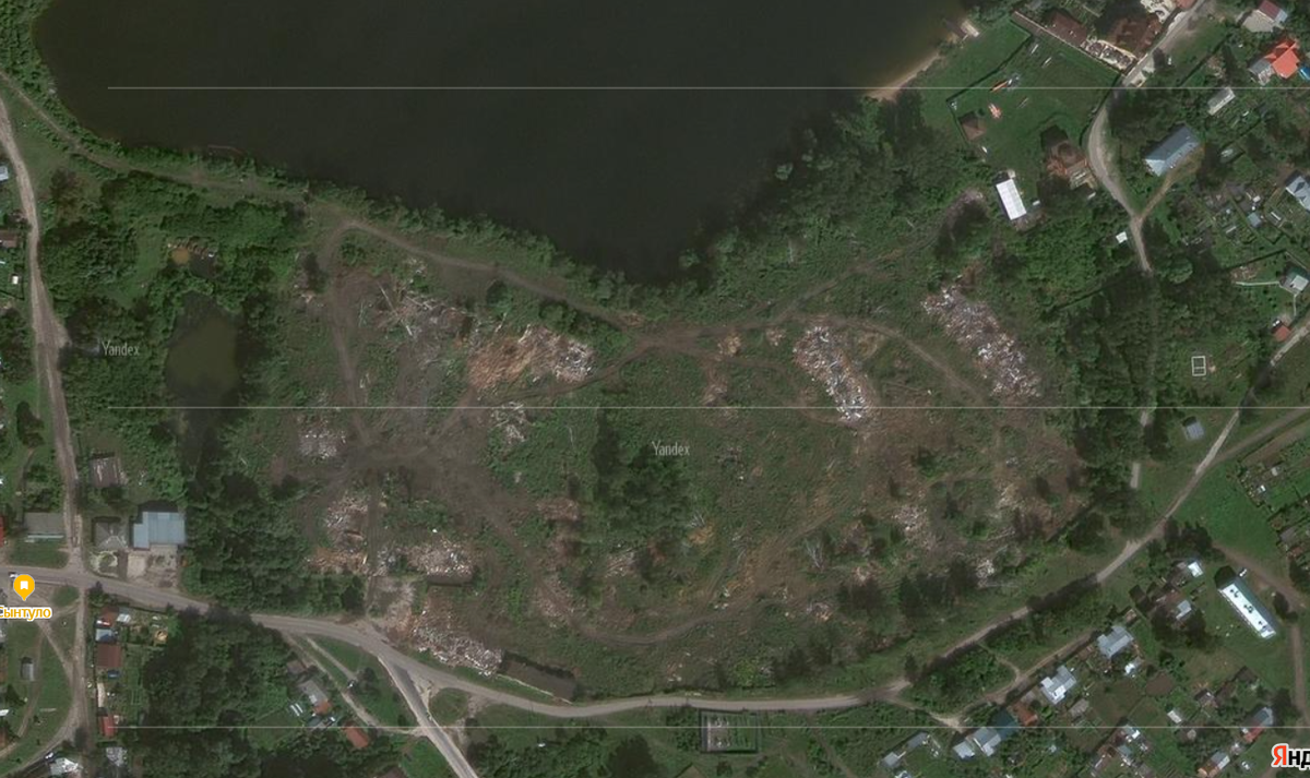 Место Завода со спутника, 2025 г.