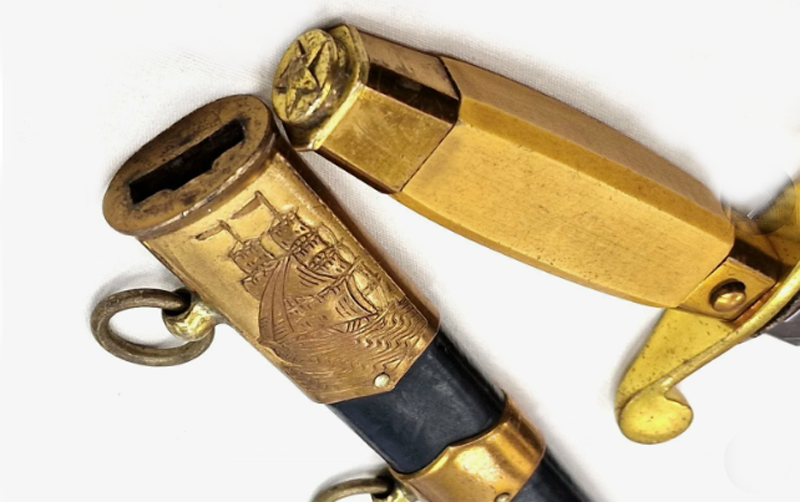 Изображение нарусника на ножнах кортика ВМФ 