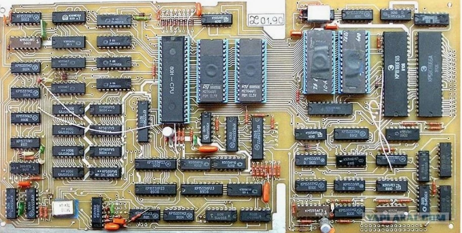 Так выглядела плата