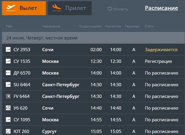     Источник: скриншот онлайн-табло челябинского аэропорта
