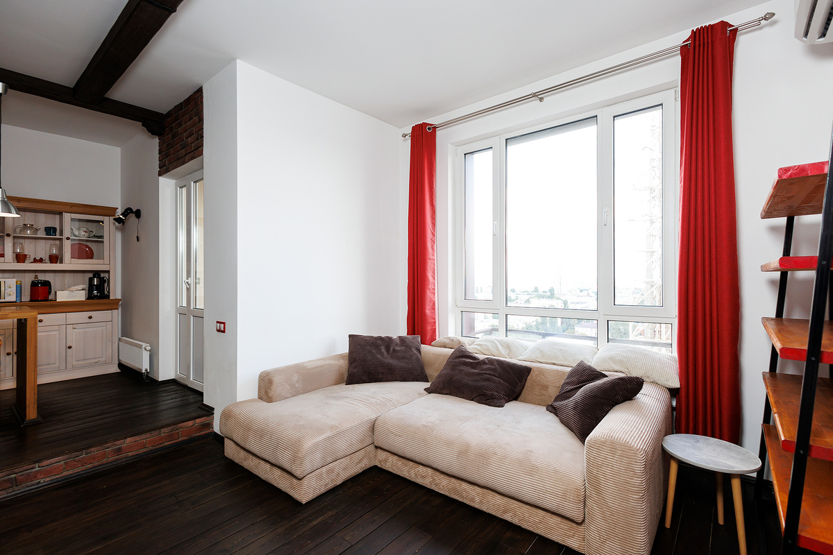 Кухня-гостиная в квартире 67.5 м2