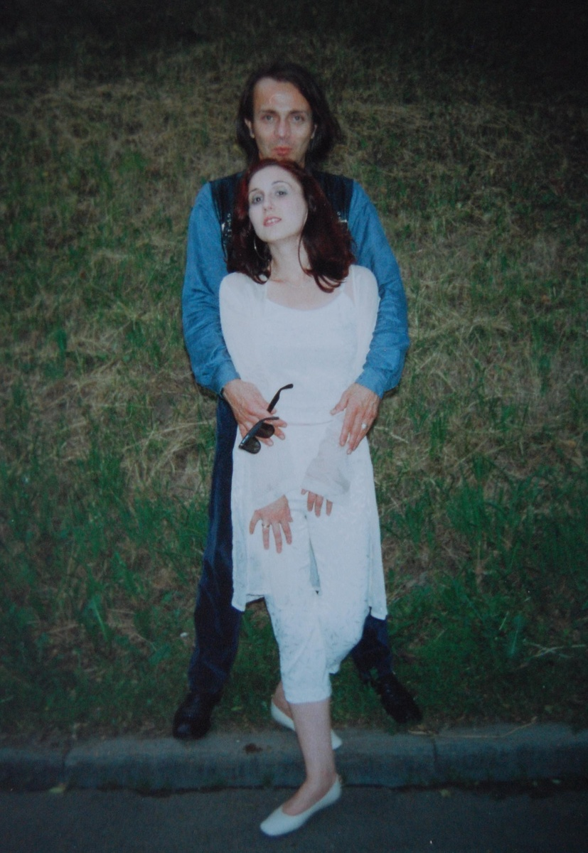 С супругой Ольгой Смирягиной, "Мосфильм", лето 2000 года. Фото из архива О. Смирягиной