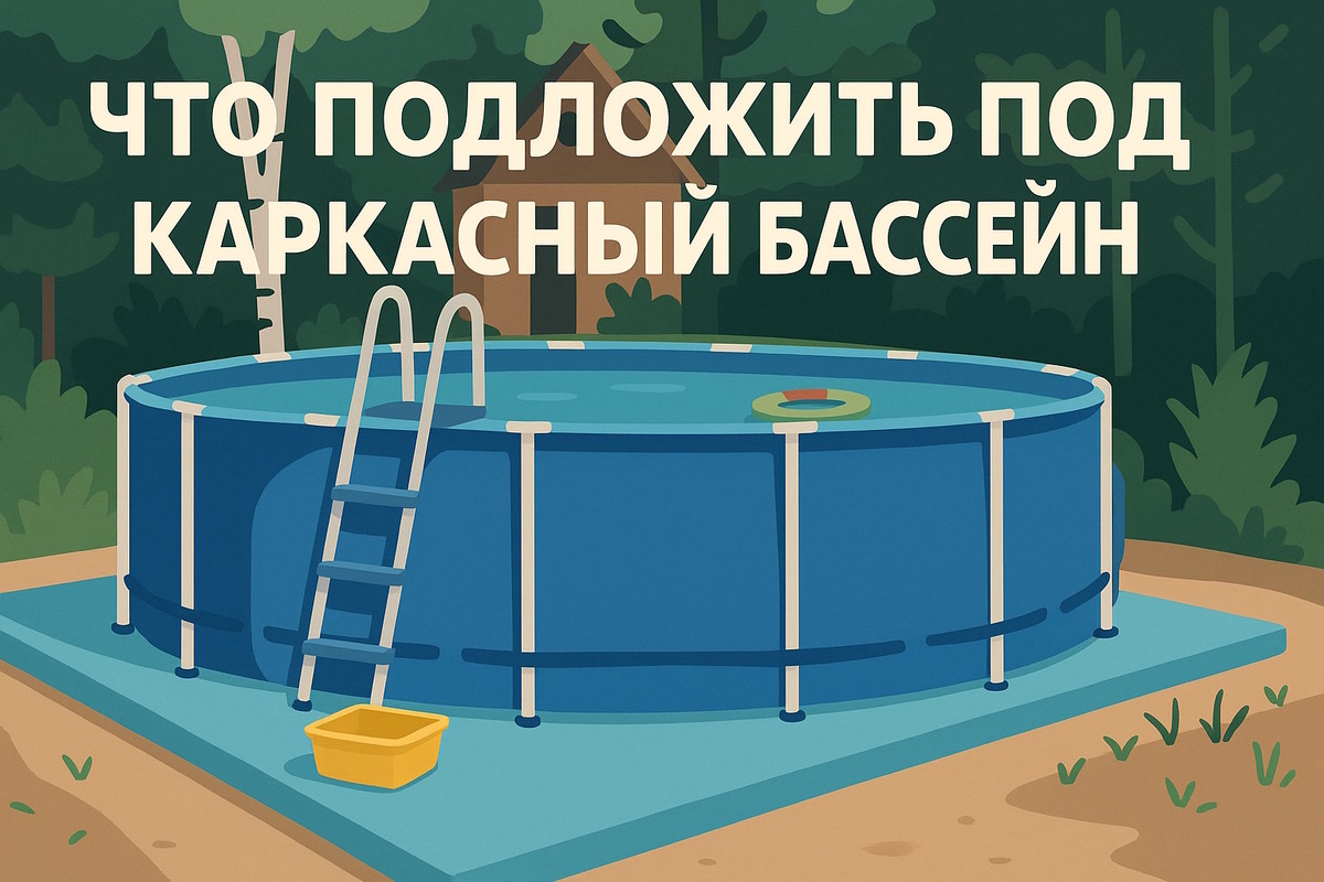 Что подложить под каркасный бассейн