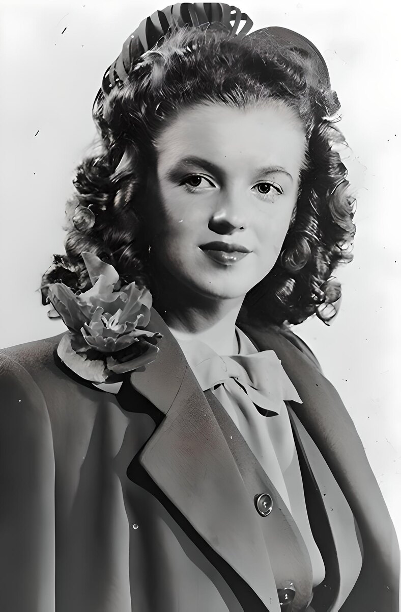 Будущая звезда до встречи со своим стилистом-визажистом, начало 40-х годов