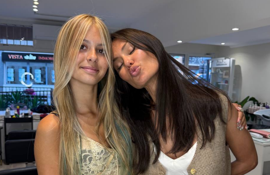 Виктория Боня с дочерью Анжелиной. Фото: Telergam / @v_bonya