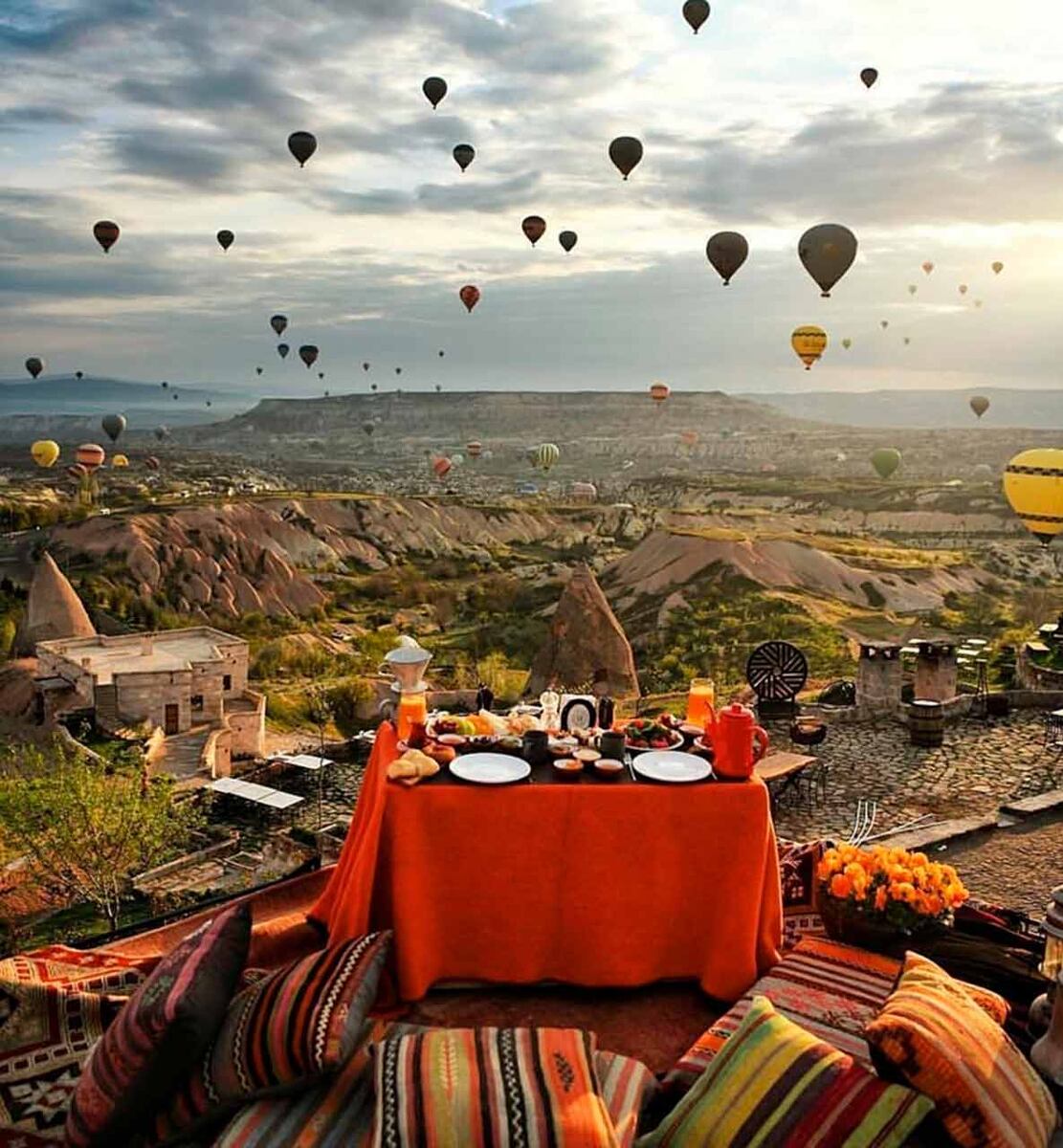 Места для завтрака в Каппадокии
