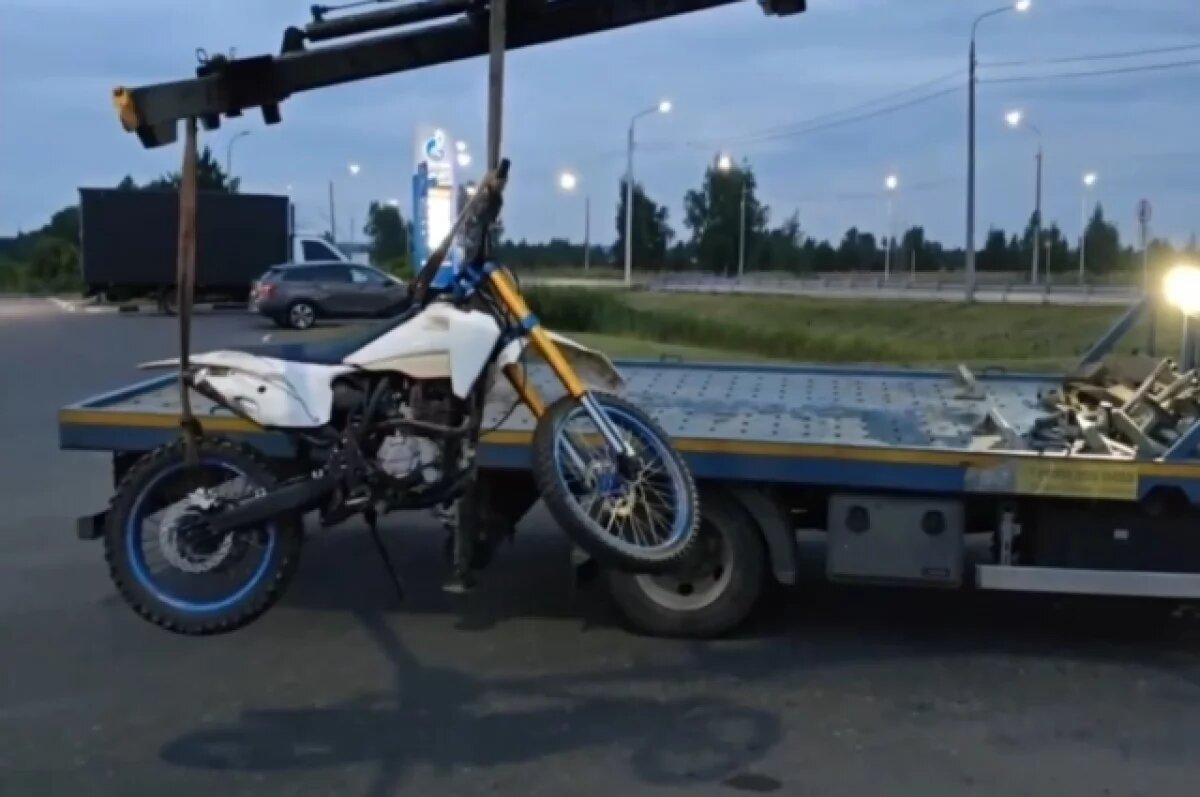    В Ярославской области задержали 18-летнего питбайкера без водительских прав