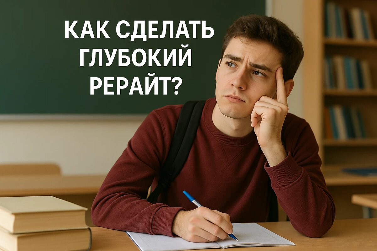 как сделать глубокий рерайт