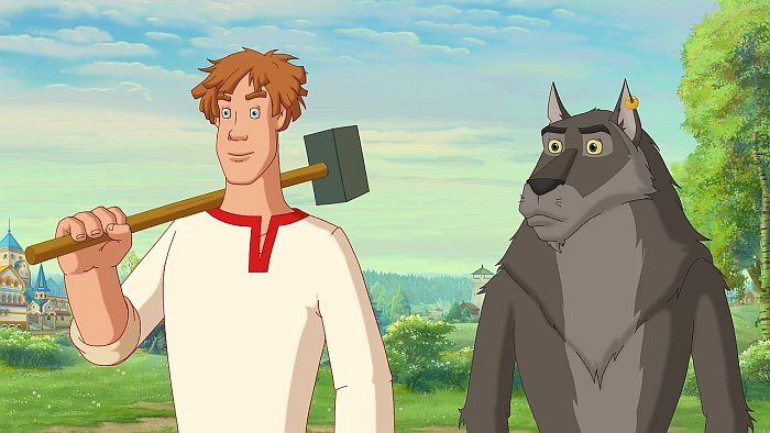 Кадр из мультфильма «Иван Царевич и Серый Волк»