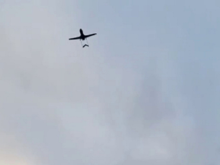     Украинский беспилотник. Фото: кадр из видео.