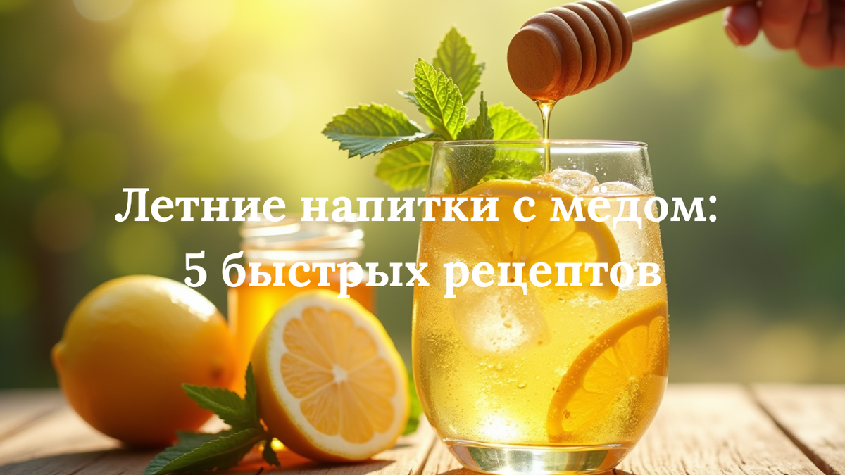 Летом особенно важно поддерживать организм в тонусе, восполнять потерю жидкости и помогать иммунитету справляться со стрессами жары.
Сладкая газировка и энергетики дают только кратковременный эффект, а потом жажда возвращается. Мёд — совсем другое дело: он содержит натуральные сахара, ферменты и антиоксиданты, которые помогают не только утолить жажду, но и поддержать силы.
Сегодня вы узнаете 5 быстрых рецептов напитков с мёдом, которые легко приготовить за 5 минут и которые действительно полезны.
