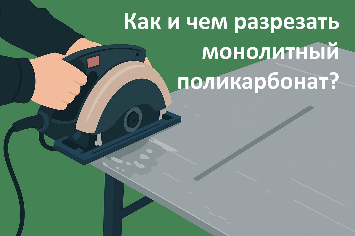 Чем лучше разрезать монолитный поликарбонат