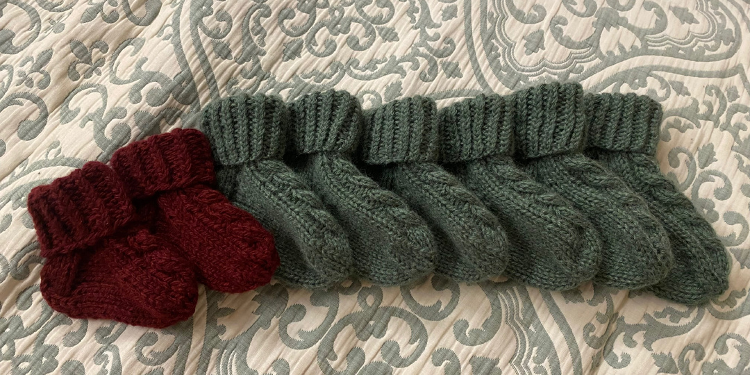 Описание детские носки (пинетки)