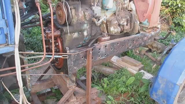 Состыковка частей трактора