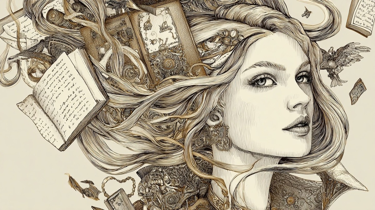 Книжное путешествие бывает разным. Моя иллюстрация с помощью нейросетей