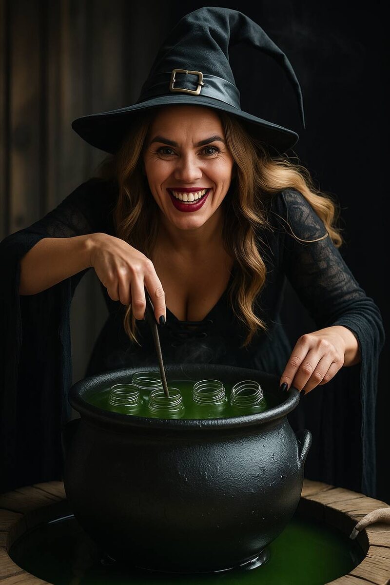 Ирина Долматова, как видит её нейросеть в образе ведьмы