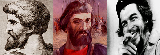 Спартак, Пугачев, Че Гевара — люди, которые боролись и погибли за свободу.