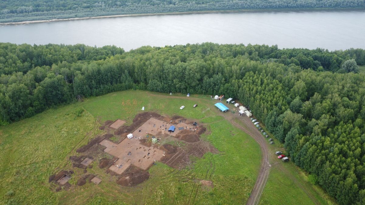 2-й Звягинский могильник. Вид на раскоп 2025 г.