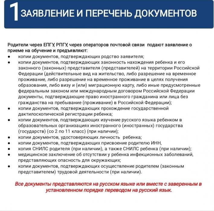 Приём в школу без гражданства РФ
Фото: из телеграм-канала Елены Полонской