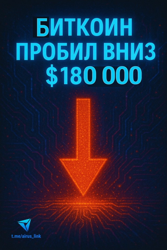 Биткоин пробил вниз $118 000: рынок нервничает перед отчётом Белого дома