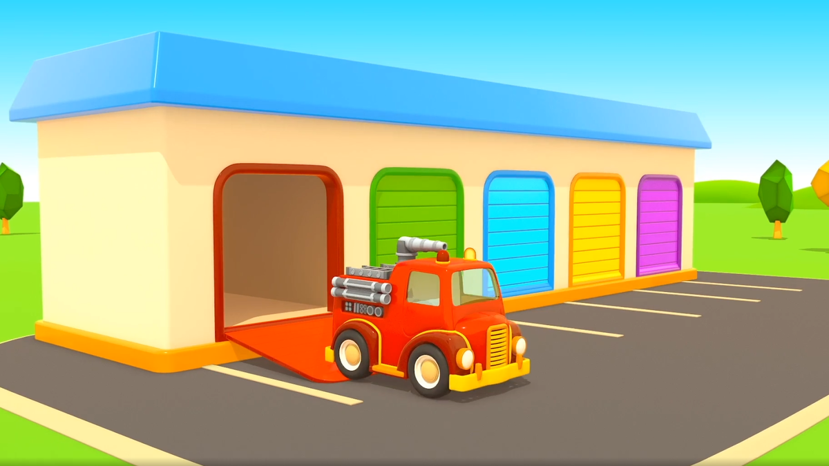 Кадр из мультфильма «Машины-помощники»