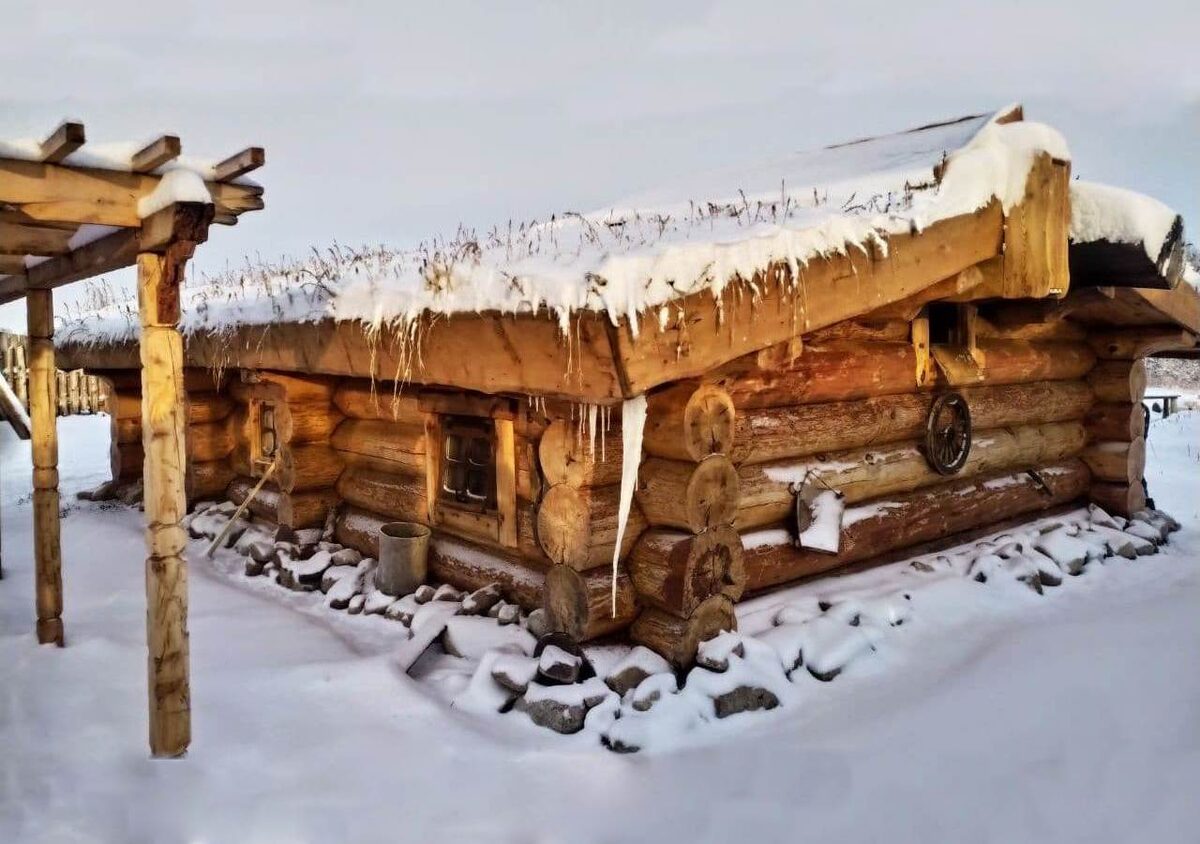 Сруб Бани по-чёрному