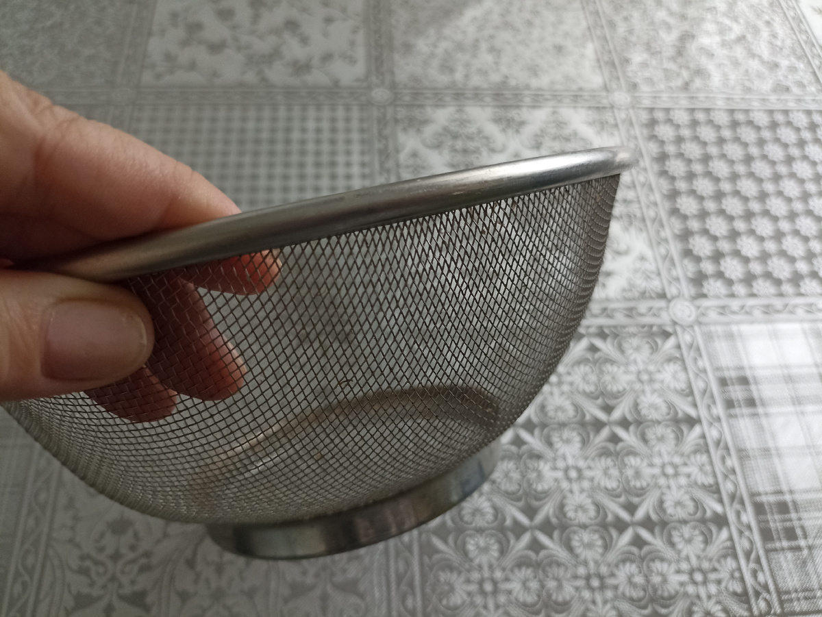 У меня вот такое сито... 