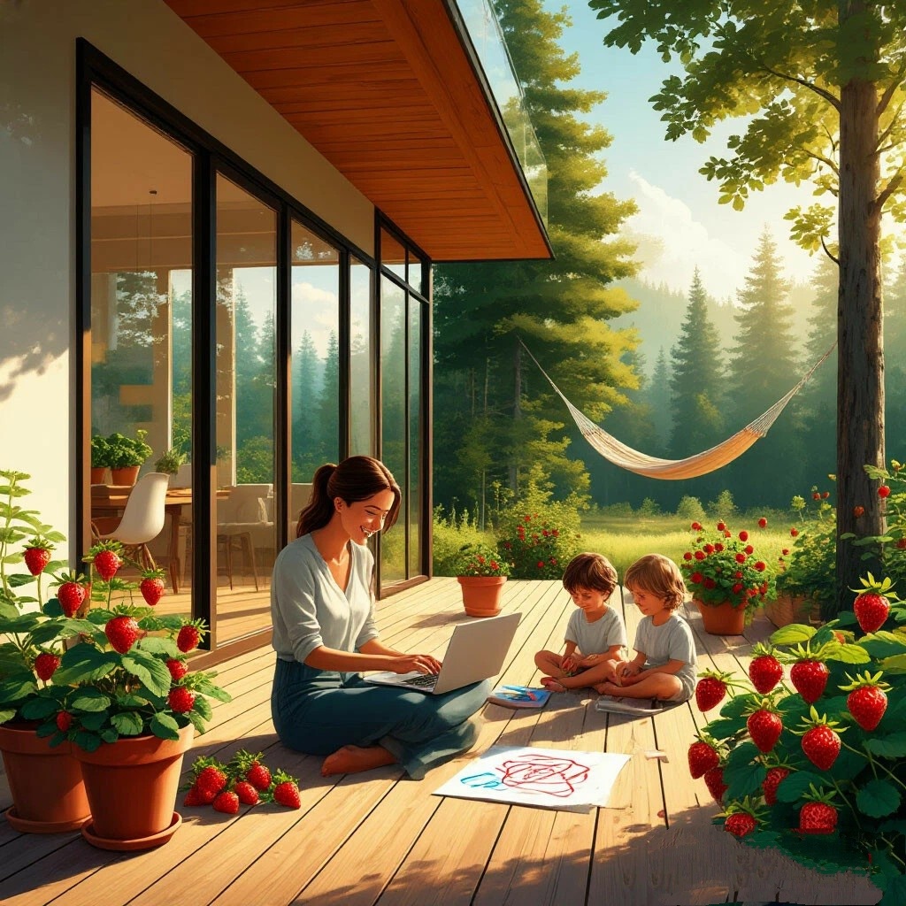 Секрет — в зонировании. В мини-доме вы не «прибиваете» кабинет к дивану. У каждой роли — своя территория