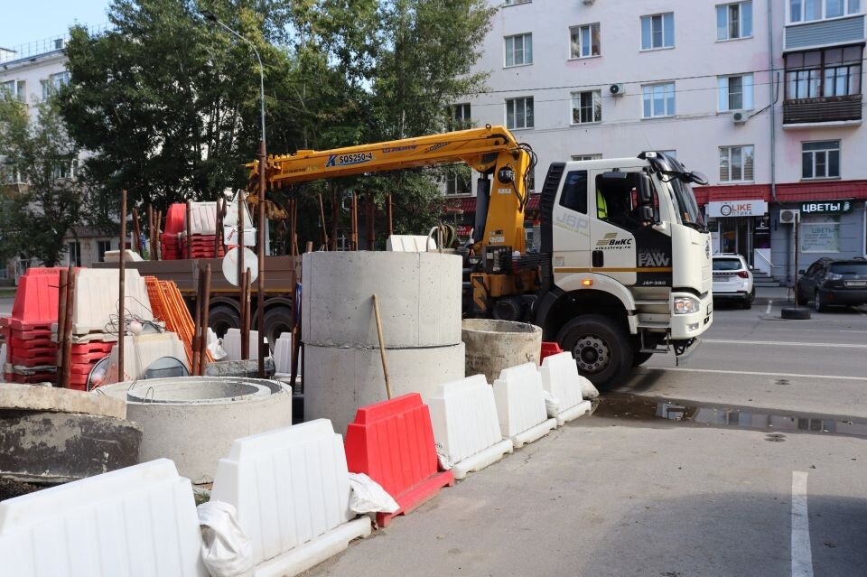    Реконструкция водовода по пр. Социалистическому. Источник: t.me/rvk_brn