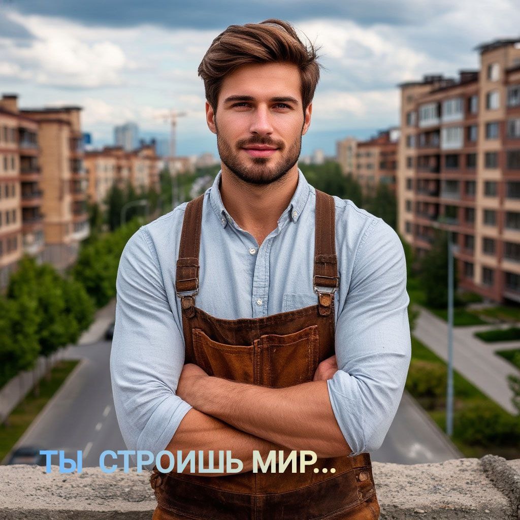 Ты строишь мир
Эта песня — признание в любви к профессии Строителя.
Тем, кто с первого луча солнца выходит на площадку, тем, кто из пустоты создаёт уют, кто превращает бетон в дом, а чертёж — в живую радость детства, семьи, тепла.
Это — песня о людях дела, о настоящих мастерах, о тех, кто душой строит, кто верит в будущее и делает его своими руками.
«Ты строишь мир, где свет и доброта…
Ты — человек, что дарит нам заботу!»
✨ Авторские слова — Максим Шагов
🎵 Музыка и исполнение созданы с помощью нейросетей под авторским контролем.
💬 Песня вдохновлена реальными людьми — настоящими строителями,
теми, кто создаёт мир вокруг нас — тихо, точно, с любовью и верой в своё дело.
