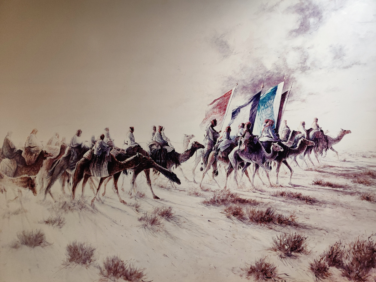 Картина в королевском музее Эр-Рияда (фото из личного архива)