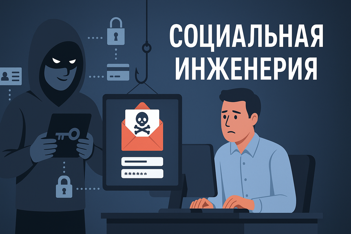 Социальная инженерия - не так безопасна, как вам кажется. Изображение сгенерировано нейросетью.