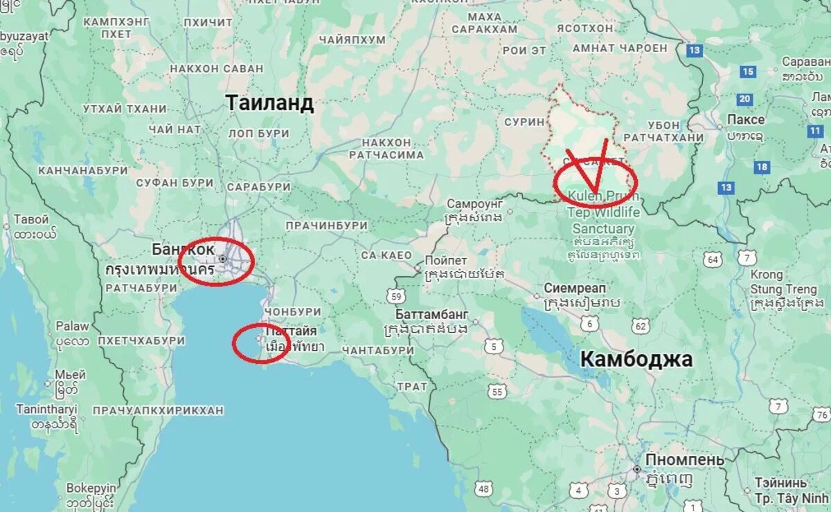    Какая обстановка для российских туристов сейчас в Таиланде и Камбодже